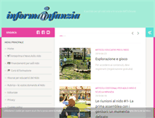 Tablet Screenshot of informainfanzia.net